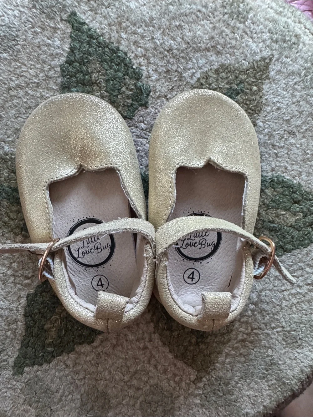 Little love bugs baby Mary Jane shoes
